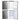 Freestanding Under Counter Fridge Freezer Set 136L 91L 55cm Inox